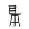 Flash Furniture Liesel Wooden Classic Ladderback Swivel Counter Height Barstool w/Solid Wood Seat, Gray Wash Walnut ES-UN-31WS-24-GY-GG - alternate 10